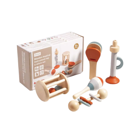 Picture of Wooden Musical Toy Set for Babies (5-Piece)