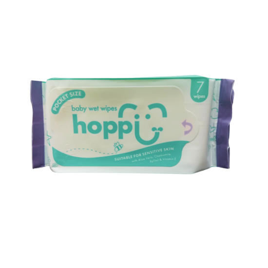 Picture of Premium 99% Mini Baby Water Wipes  - 7 Wipes (1 unit)