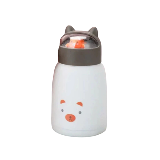 Picture of Glasses Water Bottle with Animal Lid (Random colour)