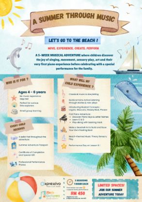Picture of Expressivo Music & Art Studio Presents: A Summer Through Music – Let's Go To The Beach!