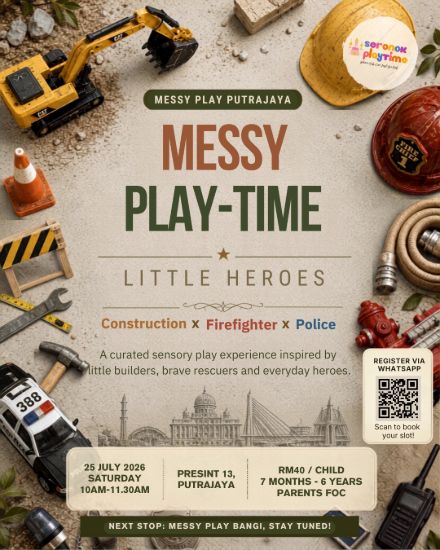 Picture of Messy Play-time Little Heroes: Construction x Firefighter x Police (Putrajaya Edition)