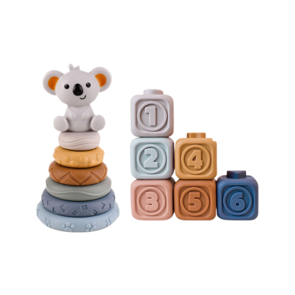 Picture of Koala Build & Stack Baby Rubber Blocks