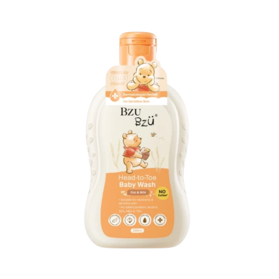Picture of Winnie The Pooh Head to Toe Baby Wash Oat and Milk 200ml