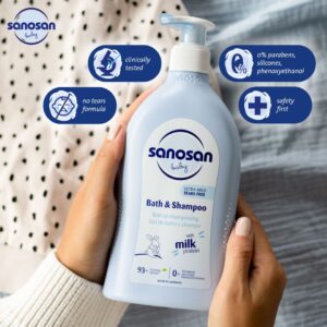 Sanosan Baby Bath & Shampoo 500ml - Image 4