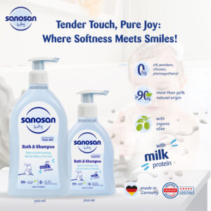 Sanosan Baby Bath & Shampoo 500ml - Image 6