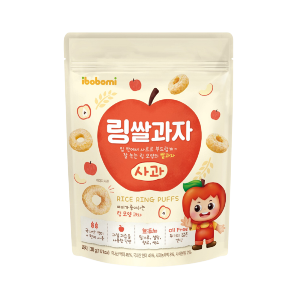IBOBOMI Rice Ring Puff - Apple 30g