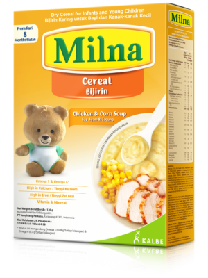 Milna Baby Cereal Chicken & Corn Soup (120g) For 8+ Babies - Image 4