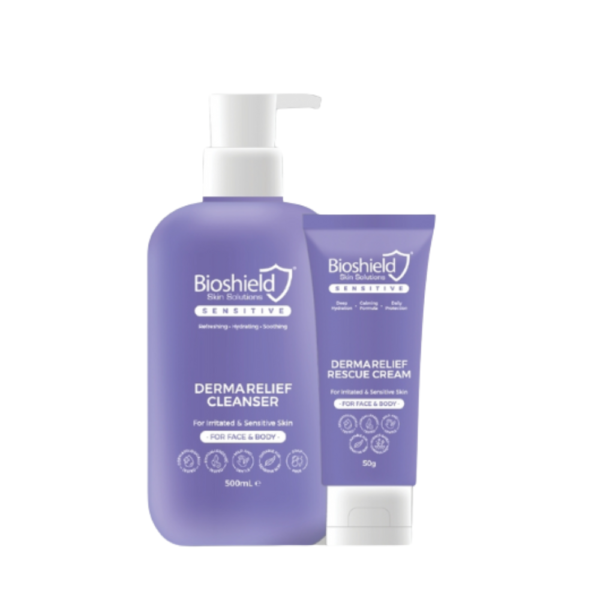 Bioshield Sensitive Derma Relief Rescue Pack - Cleanser + Cream