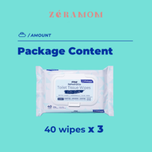 Alcean - Clean+ Go Toilet Tissue Wipes - 40 sheets - 3 in 1 Bundle Pack - Image 2